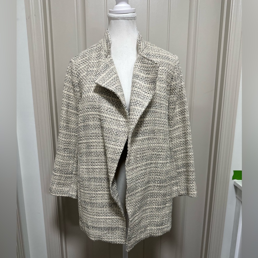 Banana Republic Cream Textured Blazer
